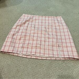 Lulus Plaid Mini Skirt